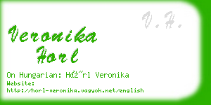 veronika horl business card